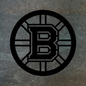 DUBLEZ | Logo din lemn al echipei de hochei – Boston Bruins
