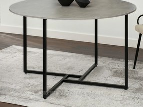 Masă de sufragerie Bird (beton + negru). 1111737