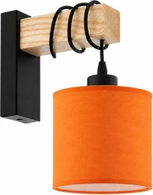 BRILAGI - Aplică de perete NUBILA 1xE27/60W/230V maro/negru/portocaliu