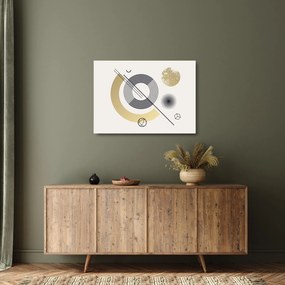 Tablou pe sticlă - Forme geometrice N⁰2 (70x50 cm)