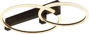 Plafoniera LED metal negru FLETCHER