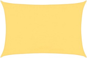 vidaXL Pânză parasolar, bej, 3,5 x 5 m, HDPE, 160 g/m²