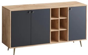 Consola VEİT Oak-Negru