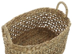 Cos impletit Country din fibre naturale 39x31x25 cm