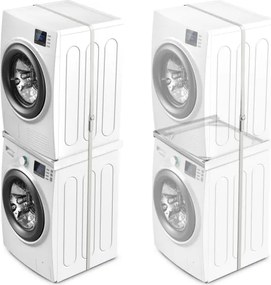 Meliconi 656115 - Suport intermediar pentru mașină de spălat și uscător, 70 cm, alb