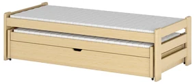 Pat pentru copii 90 x 200 cm ANISSA (cu somieră și sp. depozitare) (Pin). Promo -10%. 1013116