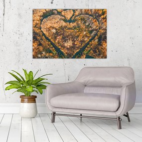 Tablou - Râu în formă de inimă (90x60 cm)