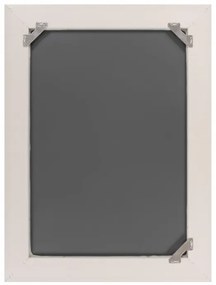 Oglinda dreptunghiulara cu rama din polistiren alba Scott, 79,5cm (L) x 59,5cm (L) x 5,2cm (H)