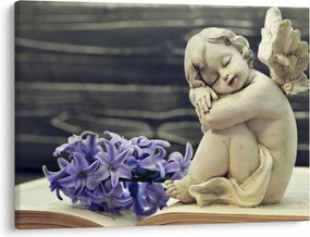Tablou - Înger cu floare (70x50 cm)
