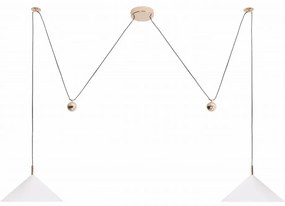 Lustra cu 2 pendule LED suspendate VULCANO II