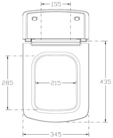 Isvea - Capac WC PURITY SoftClose, alb