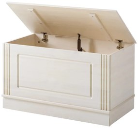 Cufăr alb din lemn de pin 80x45 cm Anita – Støraa