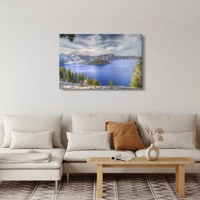 Tablou lacul montan (90x60 cm)