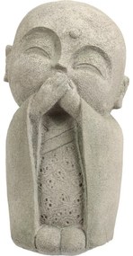 Decorațiune de grădină Buddha nu vorbește, 14,5 x27 x 13 cm, poliresină