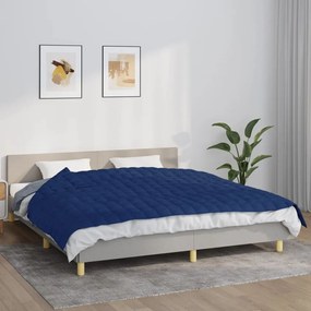 vidaXL Pătură cu greutăți, albastru, 155x220 cm, 7 kg, material textil
