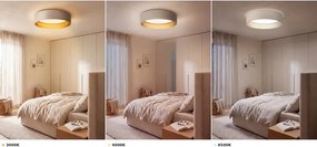 Brilagi-LED Plafonieră VELVET VARI LED/24W/230V CCT Ø45 cm crem/auriu
