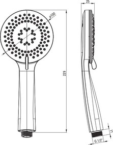 Arnika para de dus finisaj auriu / gold NQA_Z51S