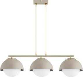 Brilagi - Lustru suspendat pe cablu COSMO 3xE27/60W/230V bej/auriu