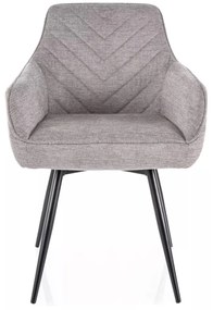 Scaun Servio gri/negru Brego07