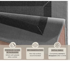 Covor Hanse Home Basic, 160x230 cm, gri