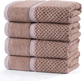 decoDoma Set de prosoape din frotir MODENA latté 50 x 100 cm, 4 buc