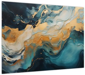 Tablou pe sticlă - Abstracție (70x50 cm)