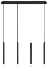 Lustra suspendata design minimalist BLAKE 4L negru