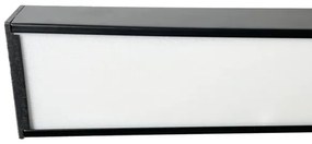 Plafonieră LED/32W/230V 4000K 120x13 cm negru