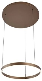 Lampă suspendată de design bronz închis cu dimmer în 3 trepte - Titmus