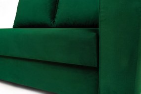 Canapea/pat Maciek extensibil cu spaţiu pentru depozitare stânga - verde catifea Velluto 10