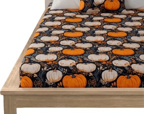 Cearsaf din microfibra MAGIC PUMPKIN colorat 180x200 cm