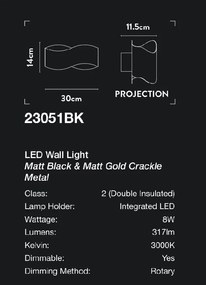 Aplica de perete LED design modern Belle
