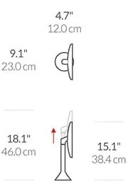 Oglindă cosmetică (5x) cu led/de mărire ø 20 cm Sensor – simplehuman