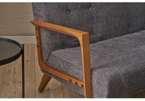 Canapea 2 locuri TUMI, gri