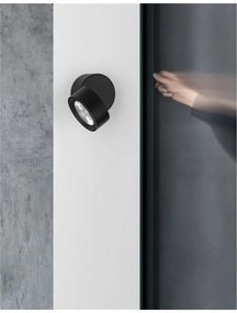 Spot LED aplicat ajustabil perete/tavan UNIVERSAL negru