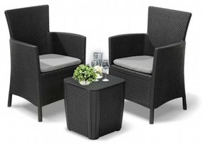 Set mobilier de grădină pentru balcon Iowa II cu masă Luzon grafit