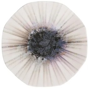 Set veselă 24 piese, porțelan, maro