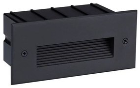 Spot LED incastrabil exterior, ambiental, IP65, POLKA negru