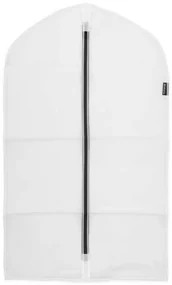 Set 2 huse pentru haine Brabantia 1005659, M, 60x100 cm, Fermoar, Alb