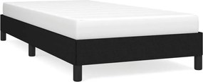 vidaXL Cadru de pat fără saltea țesătură neagră 90x190 cm