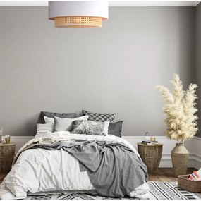 Duolla - Plafonieră BOHO 3xE27/15W/230V d. 60 cm crem/ratan