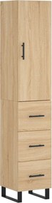 vidaXL Dulap înalt, stejar sonoma, 34,5x34x180 cm, lemn prelucrat