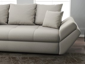 Canapea extensibilă dumonde cu ladă de depozitare si sezut confortabil din spuma high-density, Loana Enjoy Bej 250x100 cm