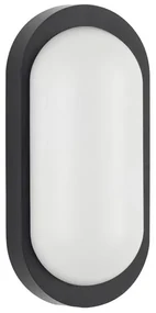 Mini Aplica LED de perete exterior, IP65, TIEPOLO negru