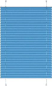 vidaXL Jaluzea plisată Albastru 90x150 cm Lățime țesătură 89,4 cm