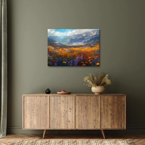 Tablou - Peisaj montan pictat II. (70x50 cm)