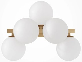 Aplica perete moderna design deosebit Dallas 5 alama/ alb
