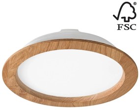 Corp de iluminat LED încastrat WOODY SPOT LED/23,5W/230V 4000K stejar ø 23,5 cm