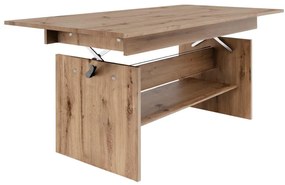 Masă de sufragerie extensibilă Likud (stejar artisan) (pentru 4-6 persoane). 1116383