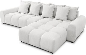 Colțar alb (cu colț pe partea dreaptă/cu șezlong) Albane – Ropez